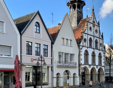 Rathaus Burgsteinfurt und Markt