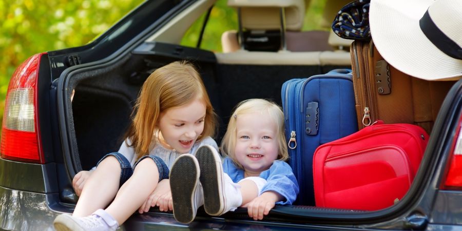 kinderen in de auto