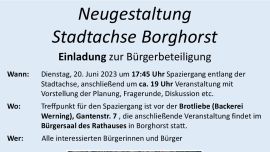 Neugestaltung Stadtachse Borghorst - Bürgerbeteiligung