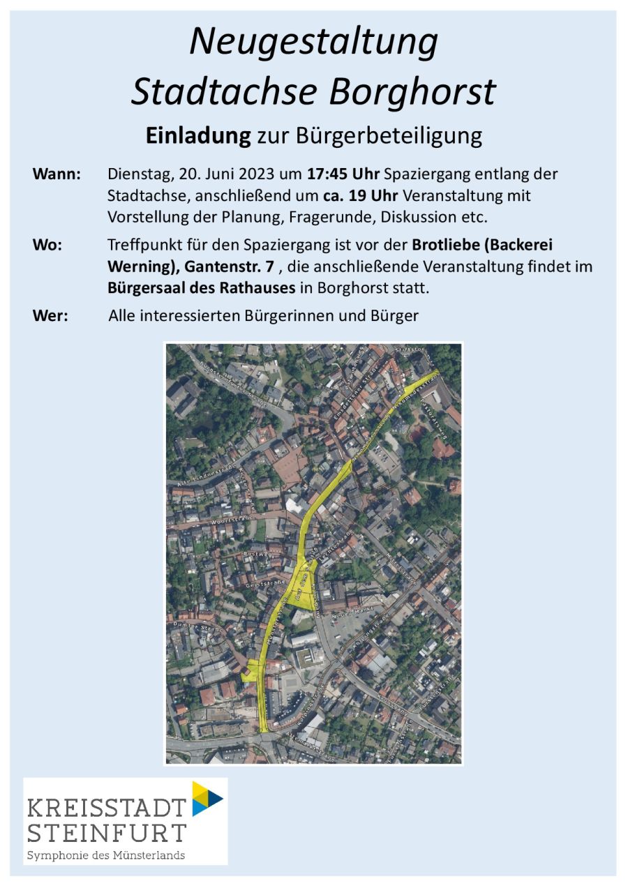 Neugestaltung Stadtachse Borghorst - Bürgerbeteiligung